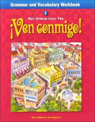 Cover of Ven Conmigo Grammar and Vocabulary