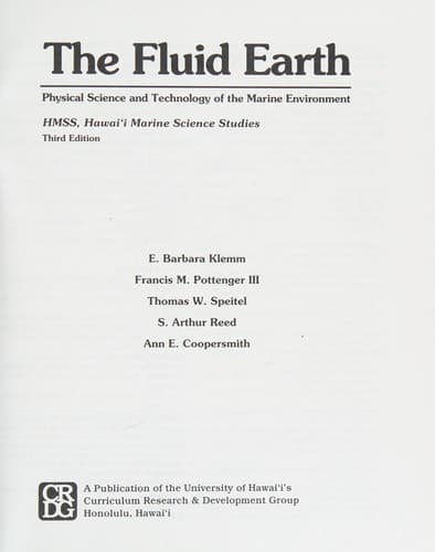 Cover of The Fluid earth