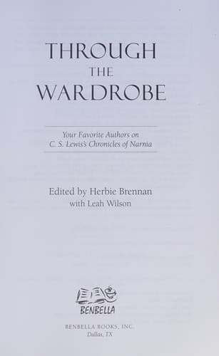 Cover of Through the wardrobe