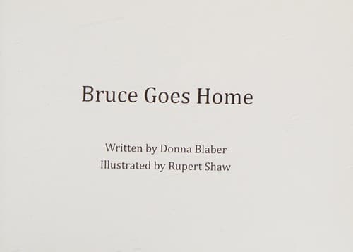 Cover of Bruce goes home