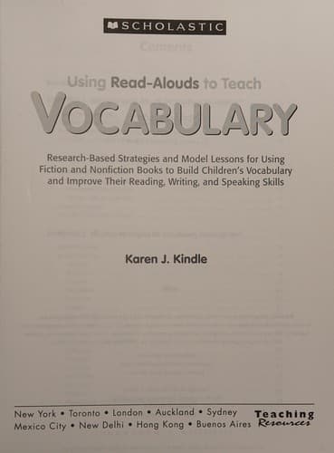 Cover of Using read-alouds to teach vocabulary