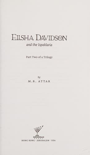 Cover of Elisha Davidson and the Ispaklaria