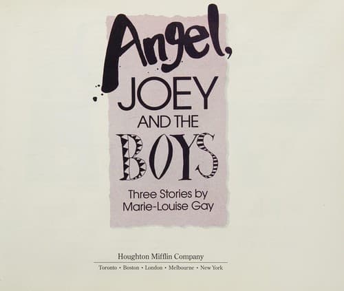 Cover of Angel, Joey and the boys
