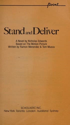 Cover of Stand and deliver