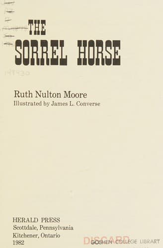 Cover of The sorrel horse