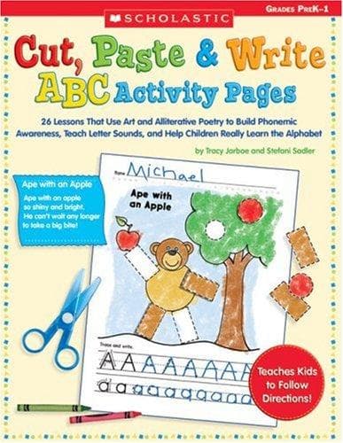 Cover of Cut, Paste and Write ABC Activity Pages