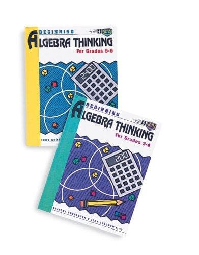 Cover of Beginning algebra thinking for grades 3-4