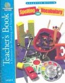 Cover of Spelling and Vocabulary: California Edition With Disk : Level 4