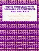 Cover of Word Problems With Decimals, Proportions, and Percents