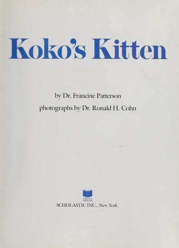 Cover of Koko's kitten