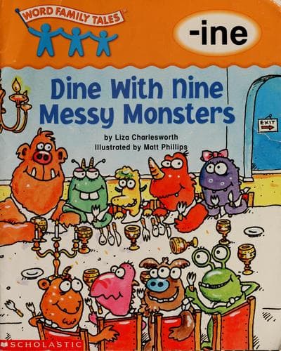 Cover of Dine with nine messy monsters
