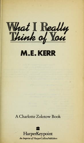 Cover of What I Really Think of You