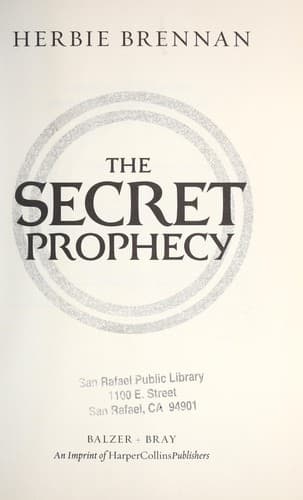 Cover of The secret prophecy
