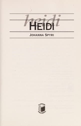 Cover of Heidi
