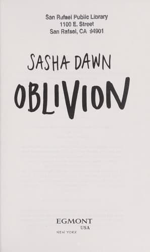 Cover of Oblivion
