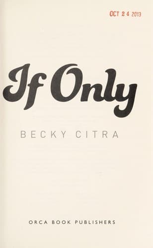 Cover of If only