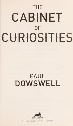 Cover of The cabinet of curiosities