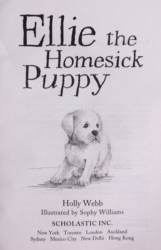 Cover of Ellie the homesick puppy