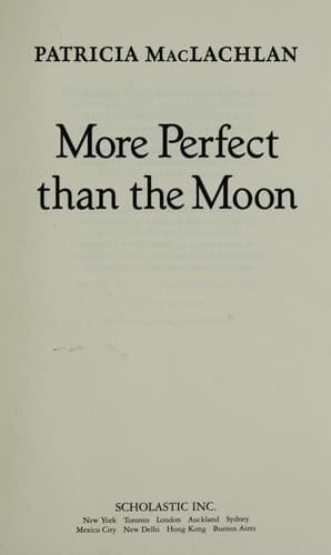 Cover of More perfect than the moon