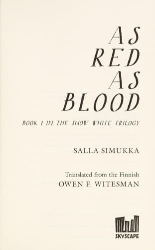 Cover of As red as blood