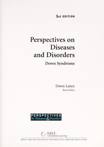 Cover of Perspectives on diseases and disorders