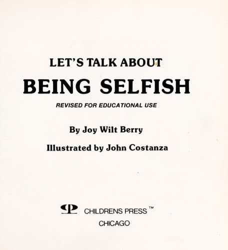 Cover of Being Selfish