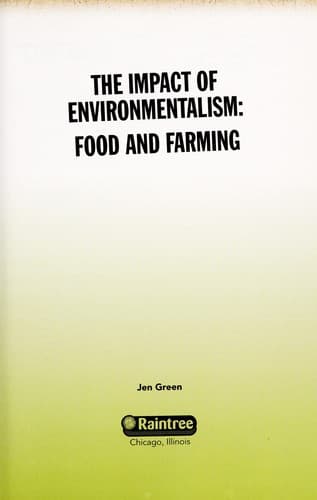 Cover of Food and farming