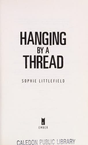 Cover of Hanging by a thread
