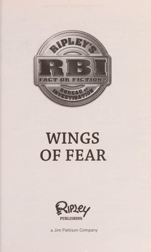 Cover of Wings of fear