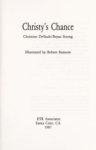 Cover of Christy's chance