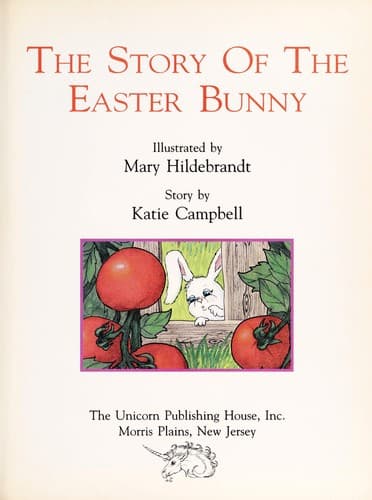 Cover of The story of the Easter Bunny