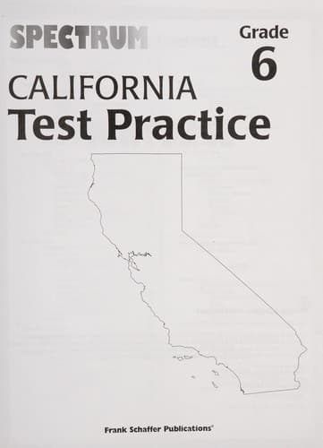 Cover of California test practice