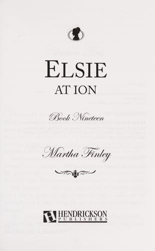 Cover of Elsie at Ion