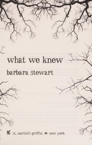 Cover of What we knew