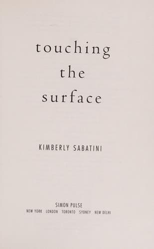 Cover of Touching the surface