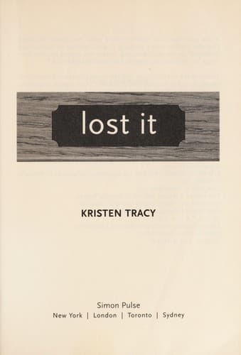 Cover of Lost it