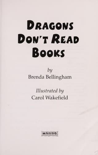 Cover of Dragons don't read books