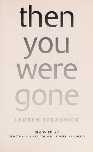Cover of Then you were gone