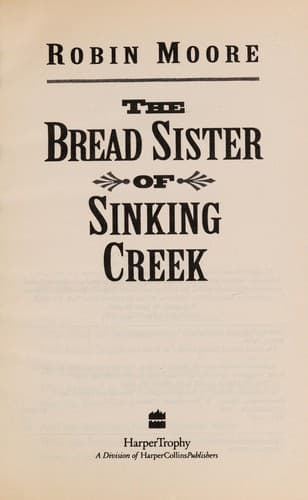 Cover of The bread sister of Sinking Creek