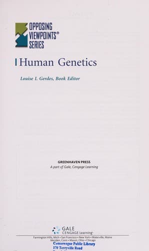 Cover of Human genetics