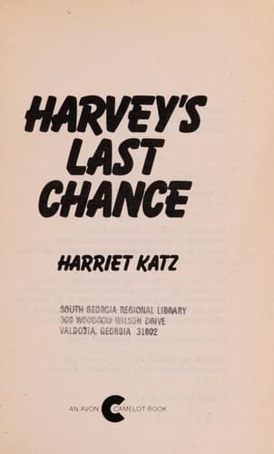 Cover of Harvey's Last Chance