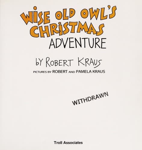 Cover of Wise Old Owl's Christmas adventure