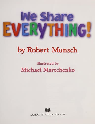 Cover of We share everything!
