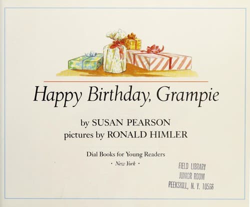 Cover of Happy birthday, Grampie