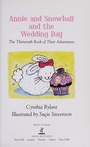 Cover of Annie and Snowball and the wedding day