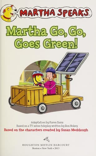 Cover of Martha go, go, goes green!