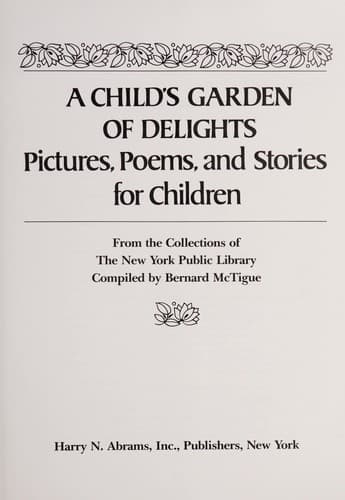 Cover of A Child's garden of delights