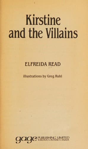 Cover of Kirstine and the villains