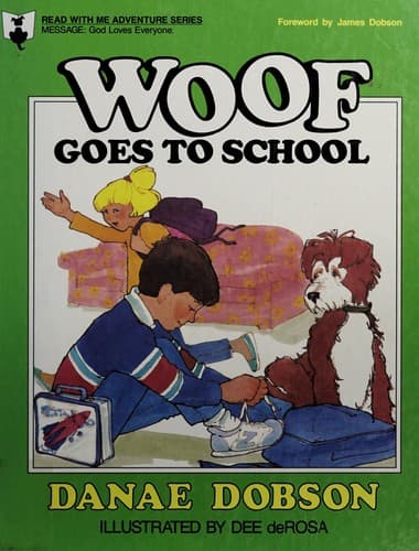Cover of Woof goes to school