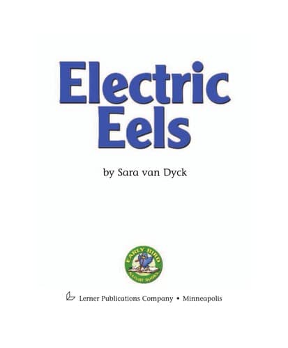 Cover of Electric eels